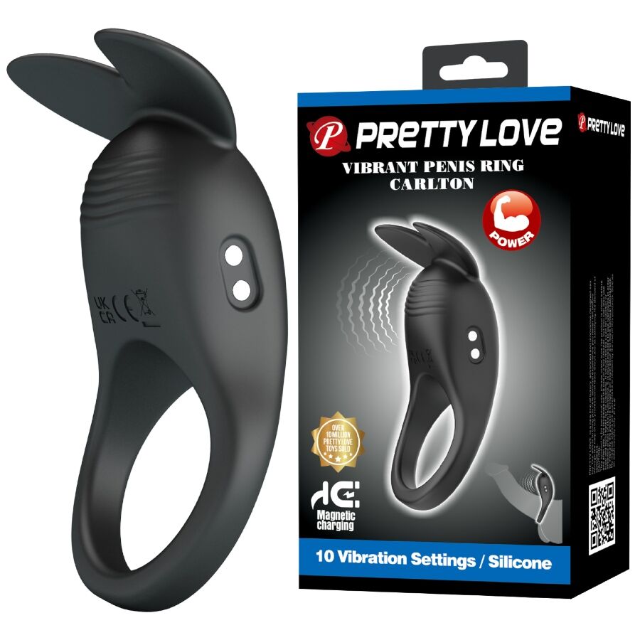 PRETTY LOVE - CARLTON PENIS RING WITH CLITORAL STIMULATOR - My naughty haven #