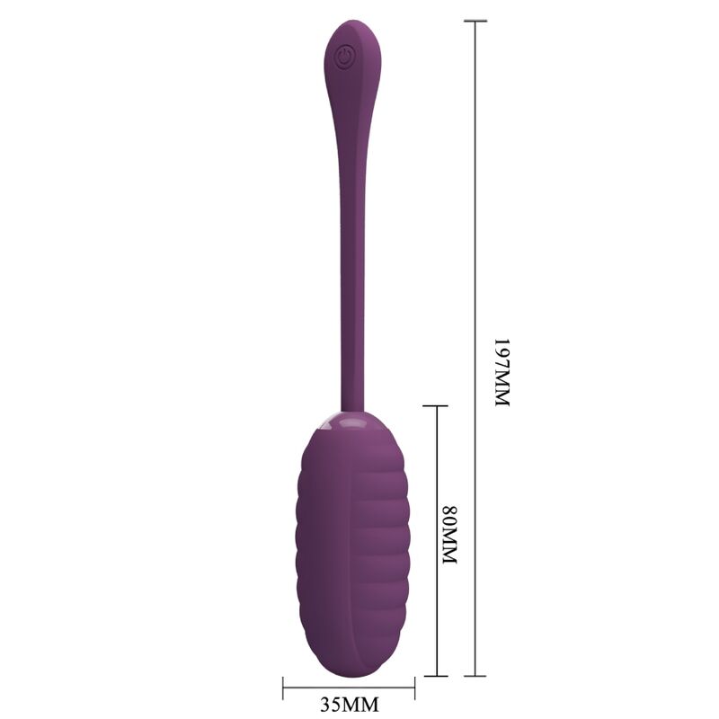 PRETTY LOVE - CASPER PURPLE RECHARGEABLE VIBRATING EGG - My naughty haven #