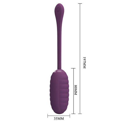 PRETTY LOVE - CASPER PURPLE RECHARGEABLE VIBRATING EGG - My naughty haven #