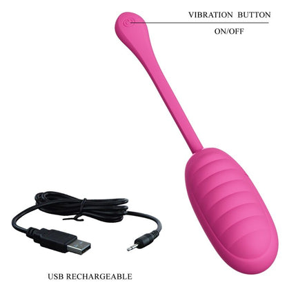 PRETTY LOVE - CATALINA PINK RECHARGEABLE VIBRATING EGG FREE APP - My naughty haven #