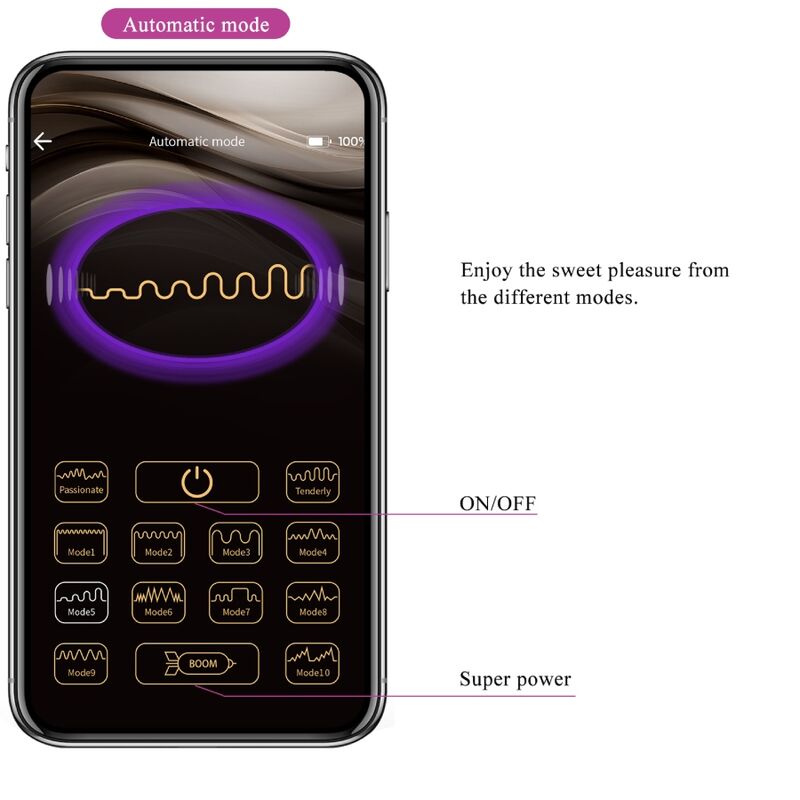 PRETTY LOVE - CATALINA VIBRATOR APP REMOTE CONTROL PURPLE - My naughty haven #