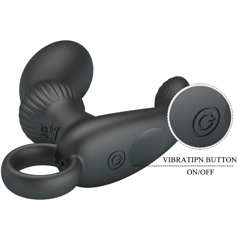 PRETTY LOVE - CAYLA ANAL VIBRATOR MASSAGER BLACK - My naughty haven #