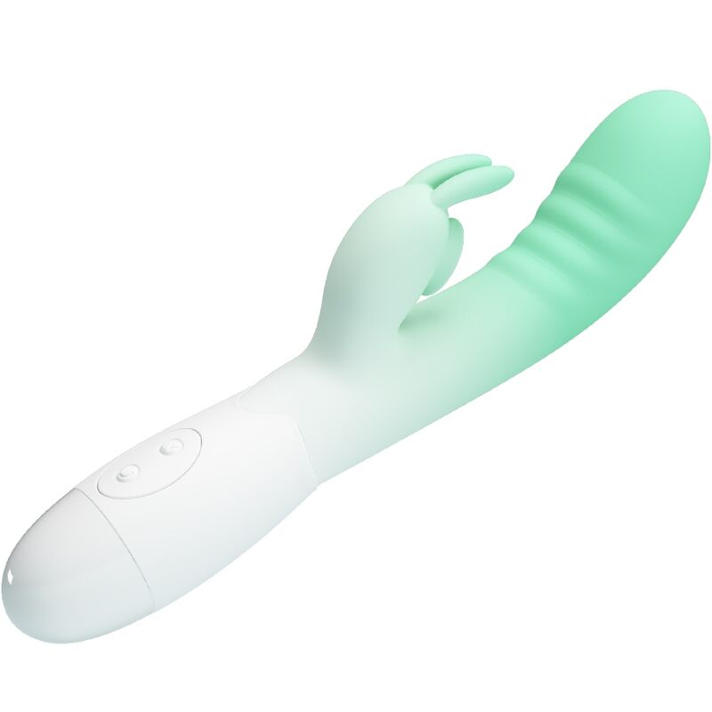 PRETTY LOVE - CERBERUS RABBIT VIBRATOR 3O VIBRATIONS GREEN - My naughty haven #