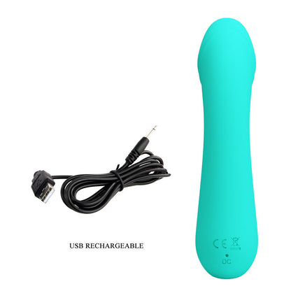 PRETTY LOVE - CETUS RECHARGEABLE VIBRATOR AQUA GREEN - My naughty haven #