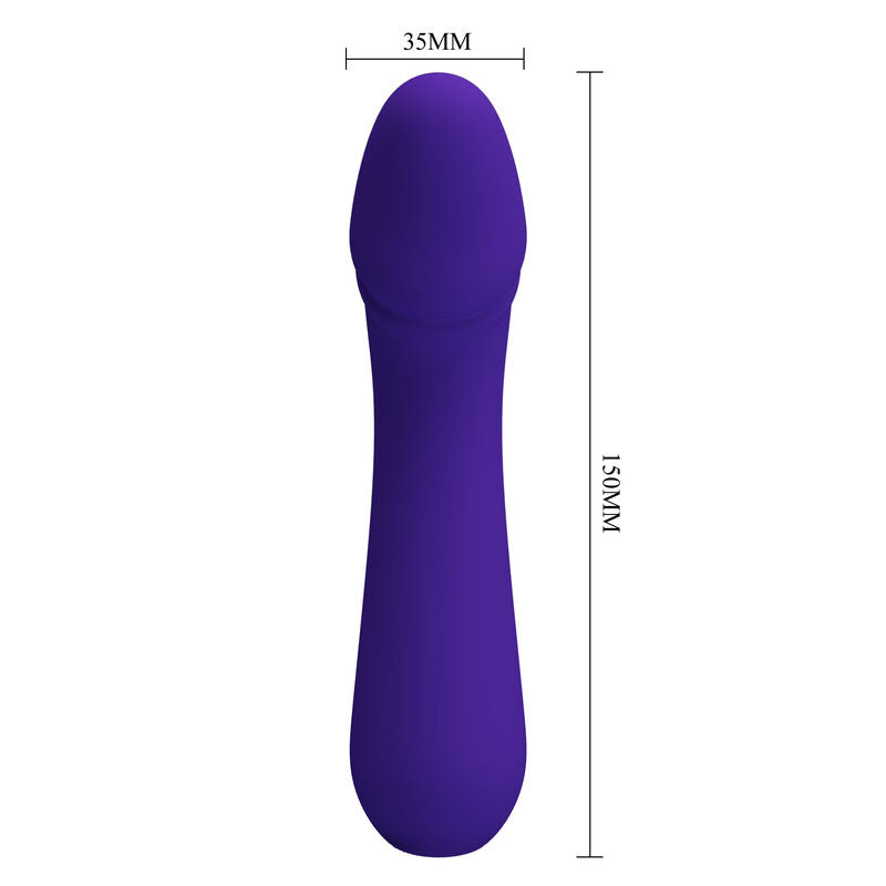PRETTY LOVE - CETUS RECHARGEABLE VIBRATOR PURPLE - My naughty haven #