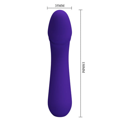 PRETTY LOVE - CETUS RECHARGEABLE VIBRATOR PURPLE - My naughty haven #