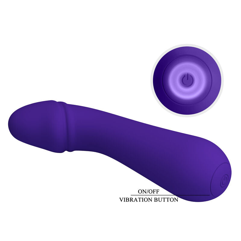 PRETTY LOVE - CETUS RECHARGEABLE VIBRATOR PURPLE - My naughty haven #