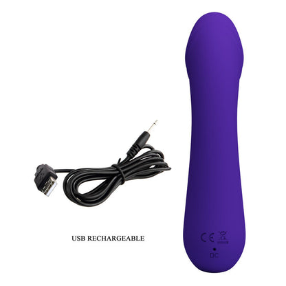 PRETTY LOVE - CETUS RECHARGEABLE VIBRATOR PURPLE - My naughty haven #