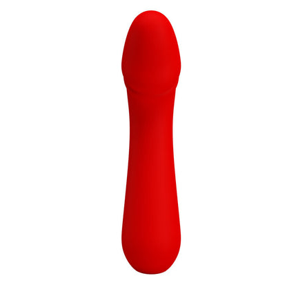 PRETTY LOVE - CETUS RECHARGEABLE VIBRATOR RED - My naughty haven #