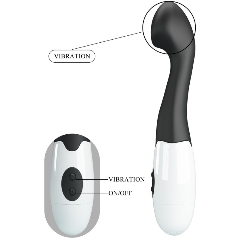PRETTY LOVE - CHARLES G-SPOT VIBRATOR 30 MODES BLACK - My naughty haven #