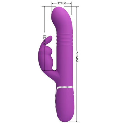 PRETTY LOVE - COALE 4 IN 1 MULTIFUNCTION RABBIT VIBRATOR  PURPLE - My naughty haven #