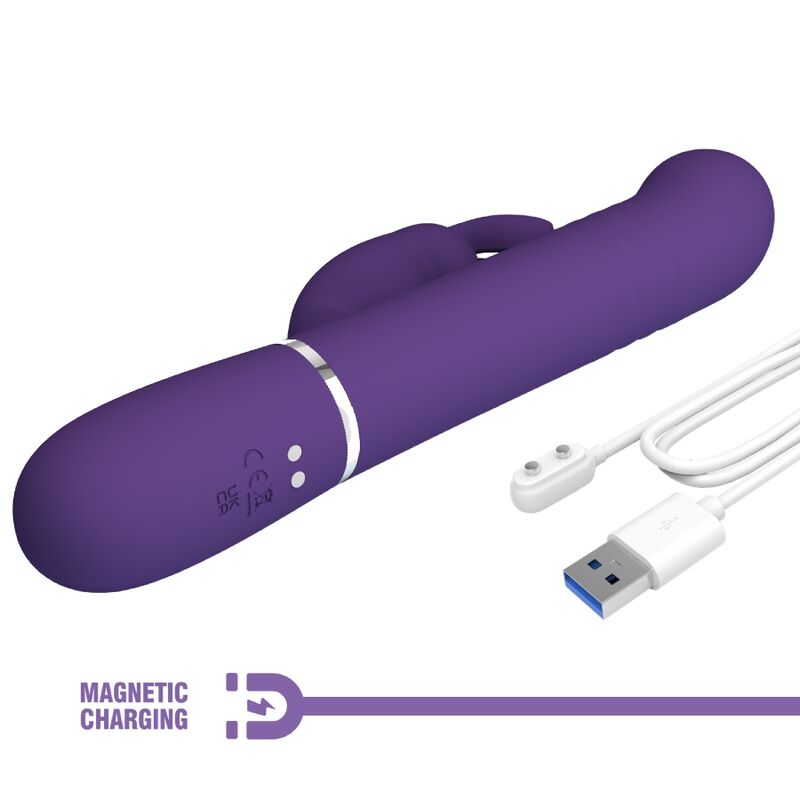 PRETTY LOVE - COALE RABBIT VIBRATOR 4 IN 1 PURPLE - My naughty haven #