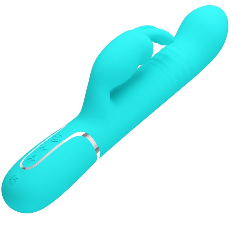 PRETTY LOVE - COALE RABBIT VIBRATOR PEARLS AQUA GREEN - My naughty haven #