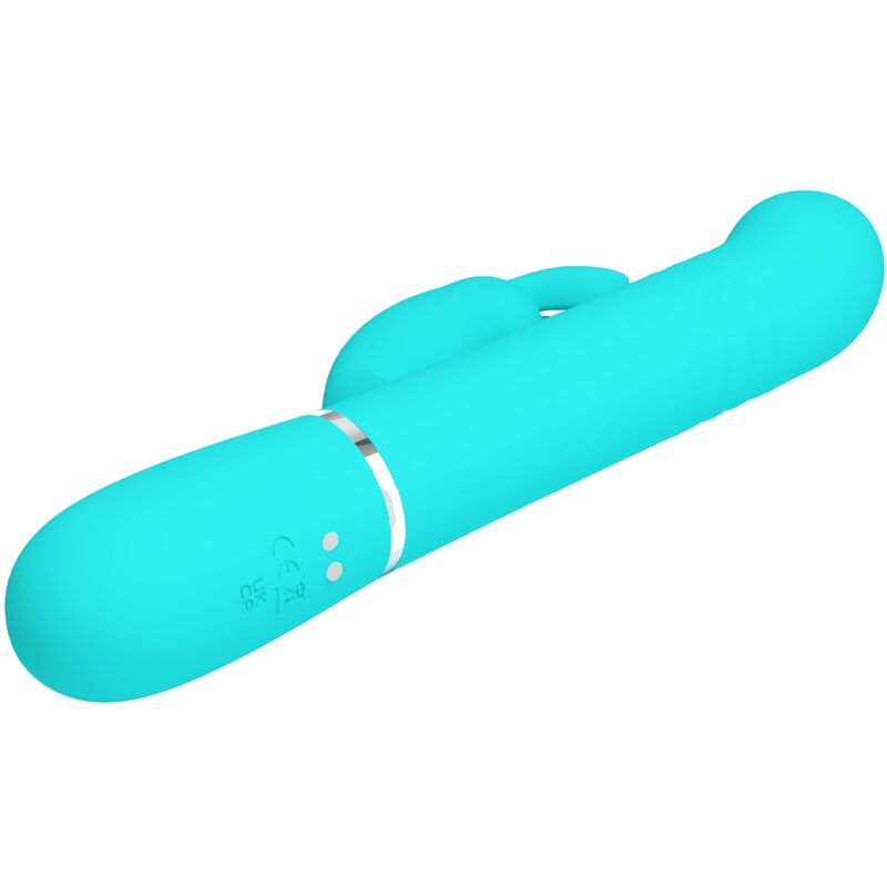 PRETTY LOVE - COALE RABBIT VIBRATOR PEARLS AQUA GREEN - My naughty haven #