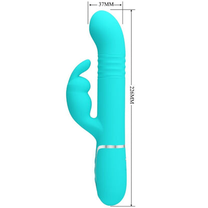 PRETTY LOVE - COALE RABBIT VIBRATOR PEARLS AQUA GREEN - My naughty haven #
