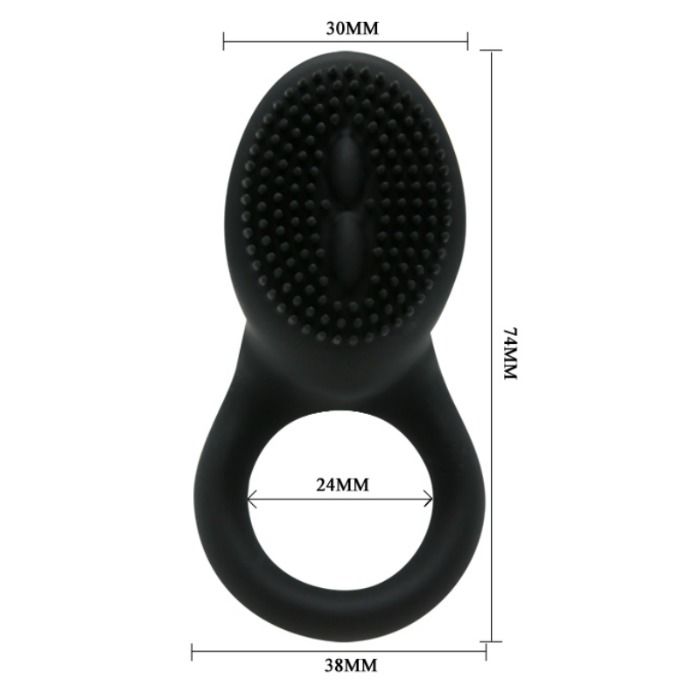 PRETTY LOVE - COBRA VIBRATOR RING BLACK - My naughty haven #