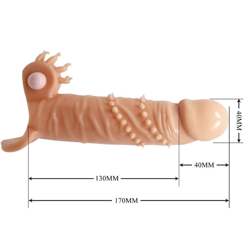 PRETTY LOVE - CONNOR PENIS SLEEVE + CLITORIS STIMULATOR FLESH - My naughty haven #