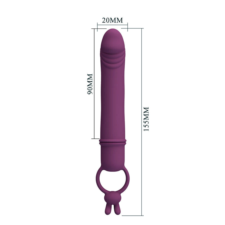PRETTY LOVE - CORA VIBRATOR PENIS FORM WITH RESISTANCE RING - My naughty haven #
