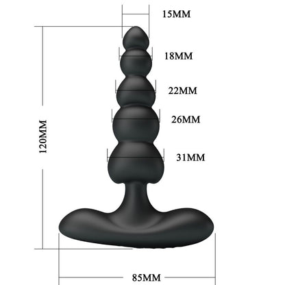 PRETTY LOVE - CORBAN ANAL VIBRATOR 10 VIBRATIONS BLACK - My naughty haven #