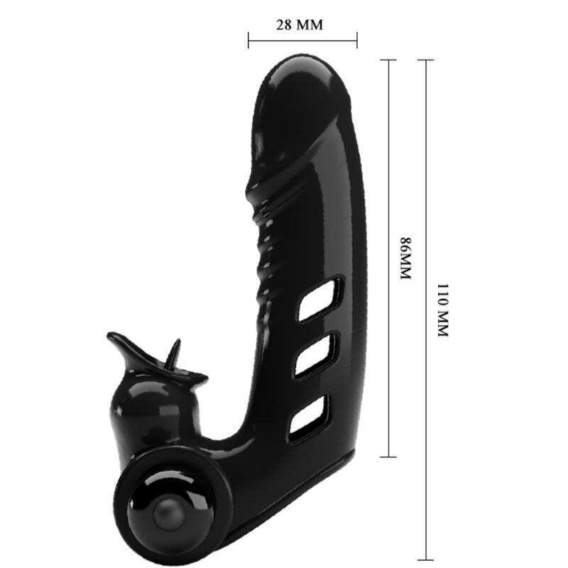 PRETTY LOVE - CORBIN BLACK VIBRATOR FINGER COVER - My naughty haven #