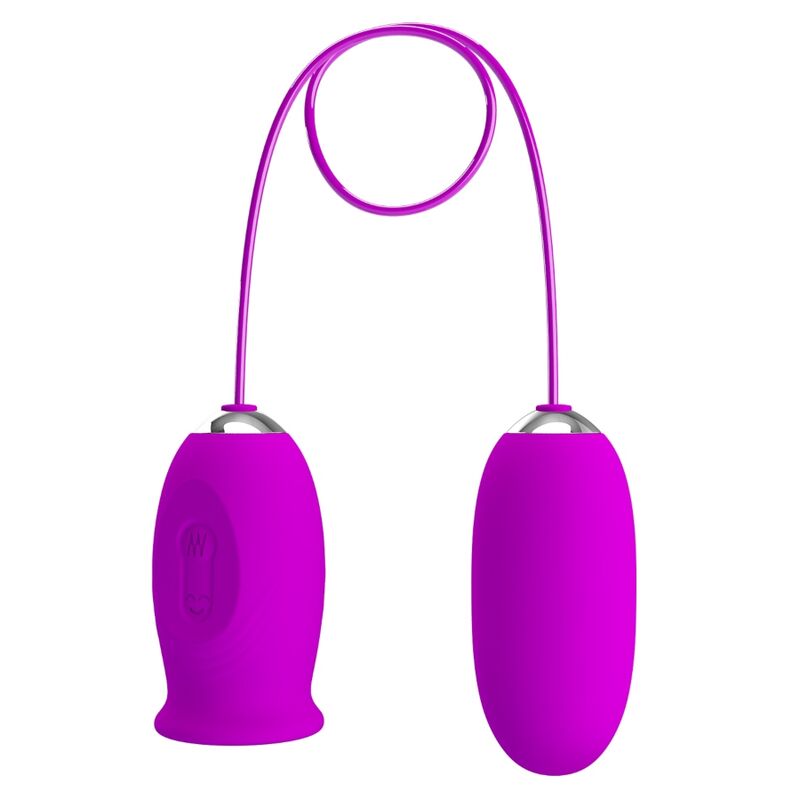 PRETTY LOVE - DAISY DUAL EGG RECHARGEABLE VIBRATOR PURPLE - My naughty haven #