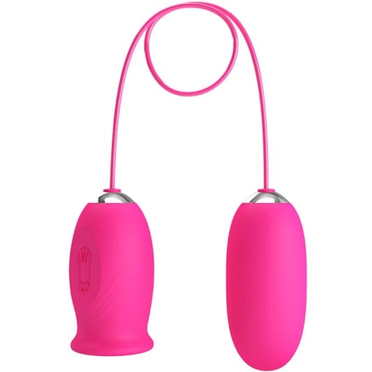 PRETTY LOVE - DAISY VIBRATING EGG + CLITORIS STIMULATING TONGUE PINK - My naughty haven #