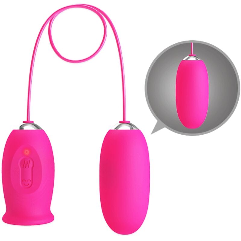 PRETTY LOVE - DAISY VIBRATING EGG + CLITORIS STIMULATING TONGUE PINK - My naughty haven #