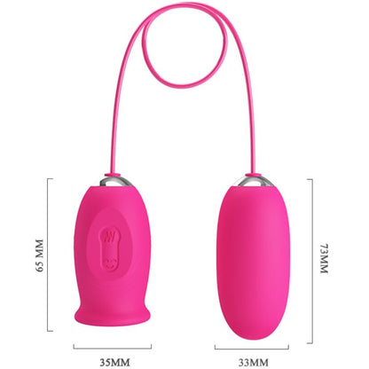 PRETTY LOVE - DAISY VIBRATING EGG + CLITORIS STIMULATING TONGUE PINK - My naughty haven #