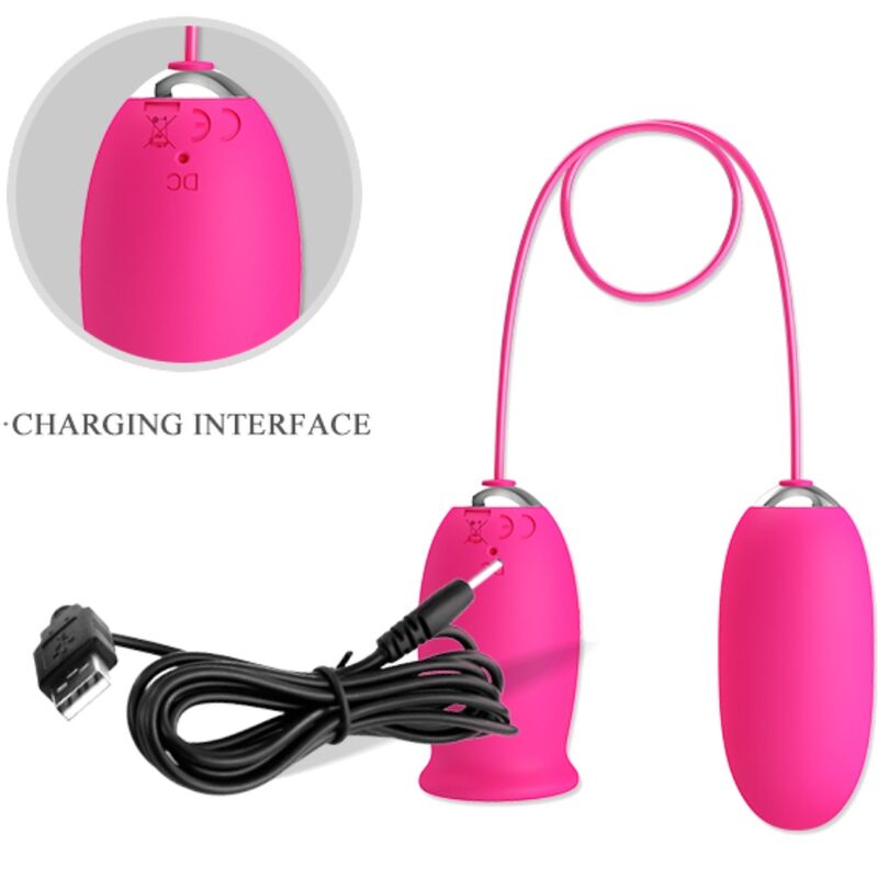 PRETTY LOVE - DAISY VIBRATING EGG + CLITORIS STIMULATING TONGUE PINK - My naughty haven #