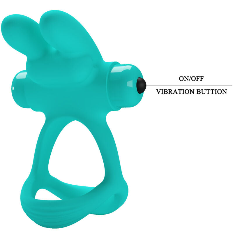 PRETTY LOVE - DANTE GREEN RABBIT VIBRATOR RING - My naughty haven #