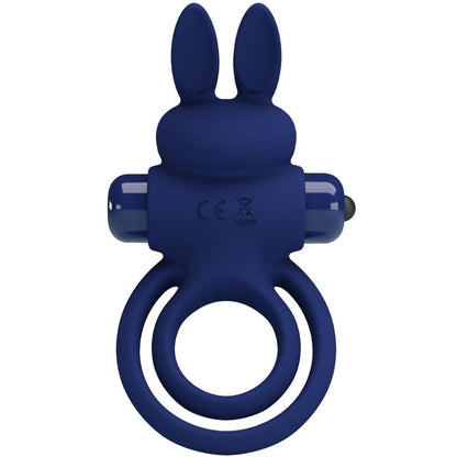 PRETTY LOVE - DAREY DOUBLE VIBRATING RING RABBIT BLUE - My naughty haven #