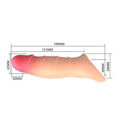 PRETTY LOVE - DARNELL REALISTIC EFFECT PENIS COVER - My naughty haven #