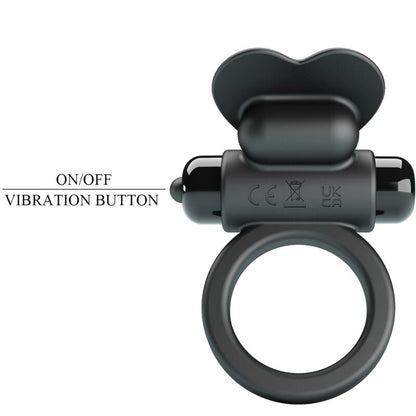 PRETTY LOVE - DEBONAIRE VIBRATING RING RABBIT 10 VIBRATIONS BLACK - My naughty haven #