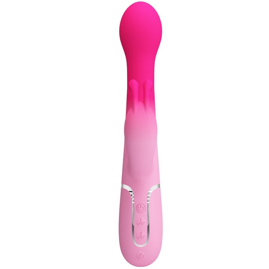 PRETTY LOVE - DEJON 3 IN 1 MULTIFUNCTION RABBIT VIBRATOR PINK - My naughty haven #