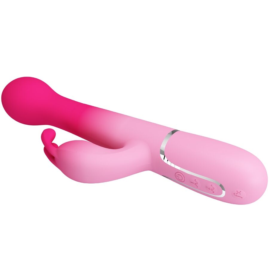PRETTY LOVE - DEJON 3 IN 1 MULTIFUNCTION RABBIT VIBRATOR PINK - My naughty haven #