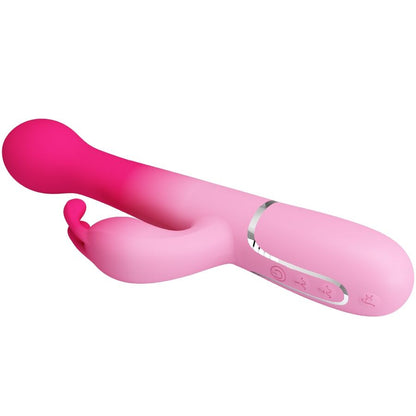 PRETTY LOVE - DEJON 3 IN 1 MULTIFUNCTION RABBIT VIBRATOR PINK - My naughty haven #