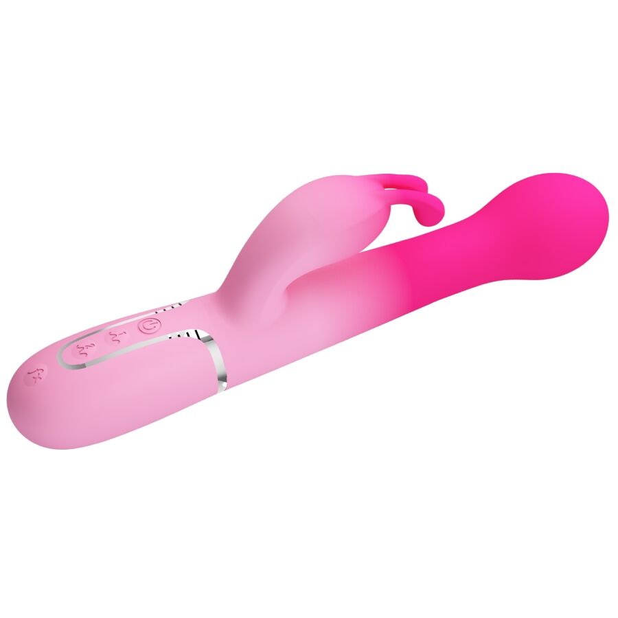 PRETTY LOVE - DEJON 3 IN 1 MULTIFUNCTION RABBIT VIBRATOR PINK - My naughty haven #