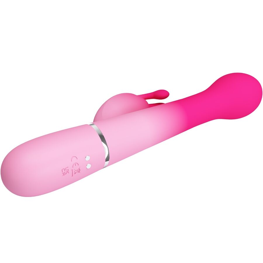 PRETTY LOVE - DEJON 3 IN 1 MULTIFUNCTION RABBIT VIBRATOR PINK - My naughty haven #