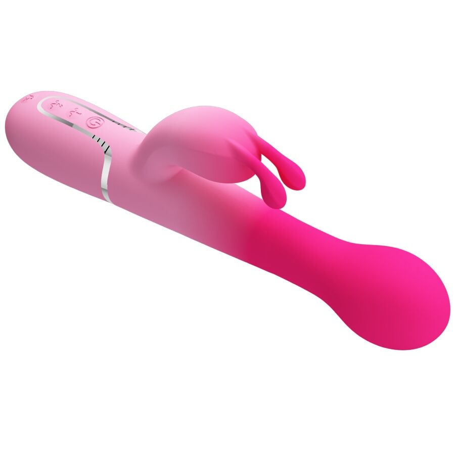PRETTY LOVE - DEJON 3 IN 1 MULTIFUNCTION RABBIT VIBRATOR PINK - My naughty haven #