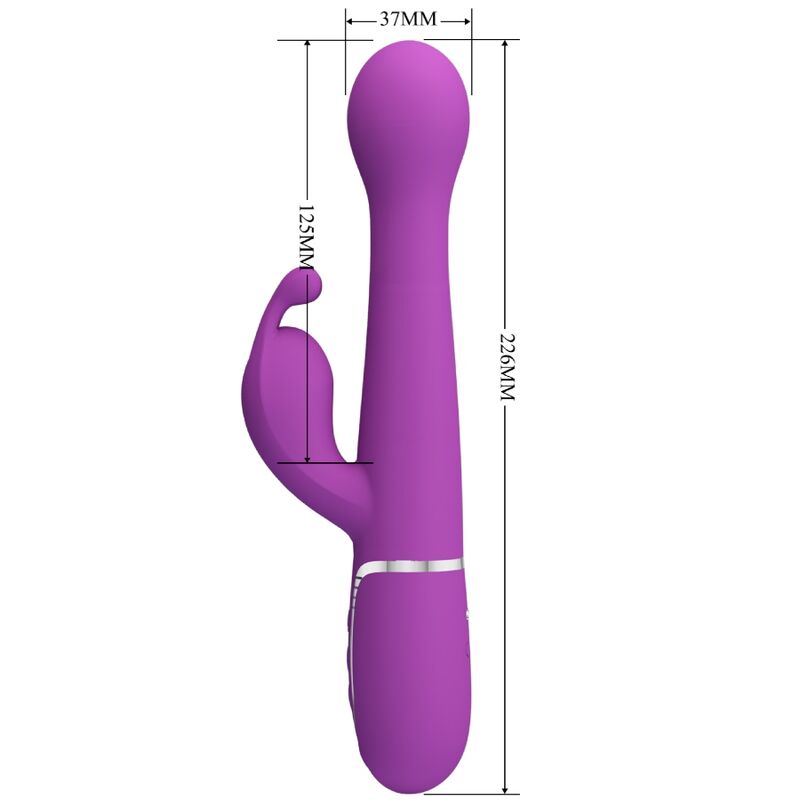 PRETTY LOVE - DEJON 3 IN 1 MULTIFUNCTION RABBIT VIBRATOR  PURPLE - My naughty haven #