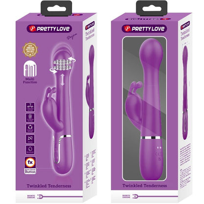 PRETTY LOVE - DEJON 3 IN 1 MULTIFUNCTION RABBIT VIBRATOR  PURPLE - My naughty haven #