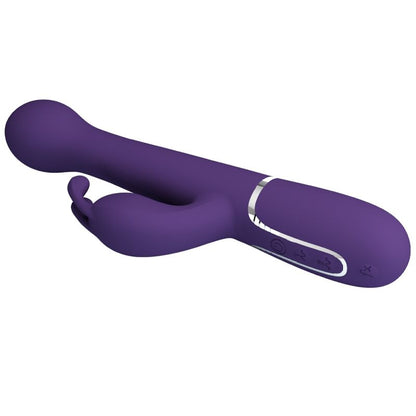 PRETTY LOVE - DEJON RABBIT VIBRATOR 3 IN 1 MULTIFUNCTION PURPLE - My naughty haven #