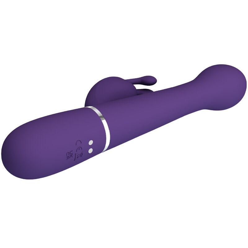 PRETTY LOVE - DEJON RABBIT VIBRATOR 3 IN 1 MULTIFUNCTION PURPLE - My naughty haven #
