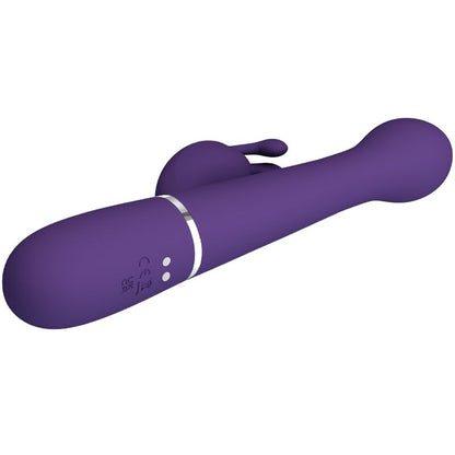 PRETTY LOVE - DEJON RABBIT VIBRATOR 3 IN 1 MULTIFUNCTION PURPLE - My naughty haven #