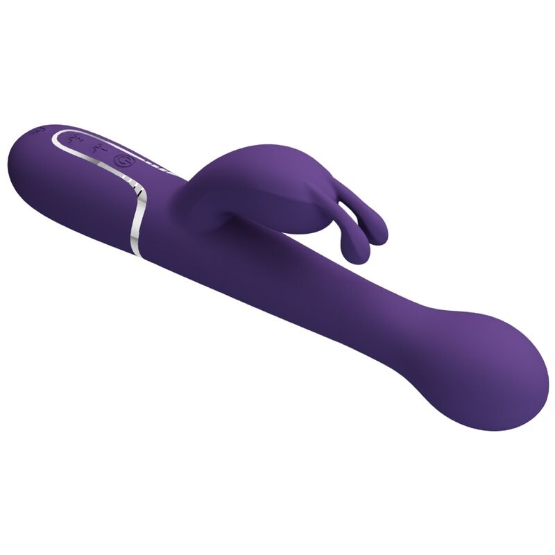 PRETTY LOVE - DEJON RABBIT VIBRATOR 3 IN 1 MULTIFUNCTION PURPLE - My naughty haven #