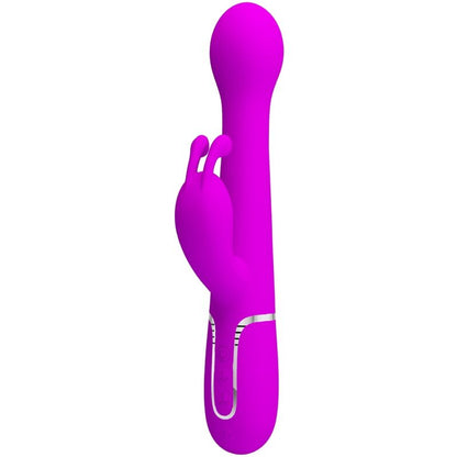 PRETTY LOVE - DEJON RABBIT VIBRATOR 3 IN 1 MULTIFUNCTION VIOLET - My naughty haven #