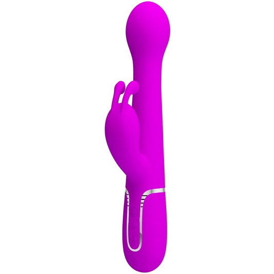 PRETTY LOVE - DEJON RABBIT VIBRATOR 3 IN 1 MULTIFUNCTION VIOLET - My naughty haven #