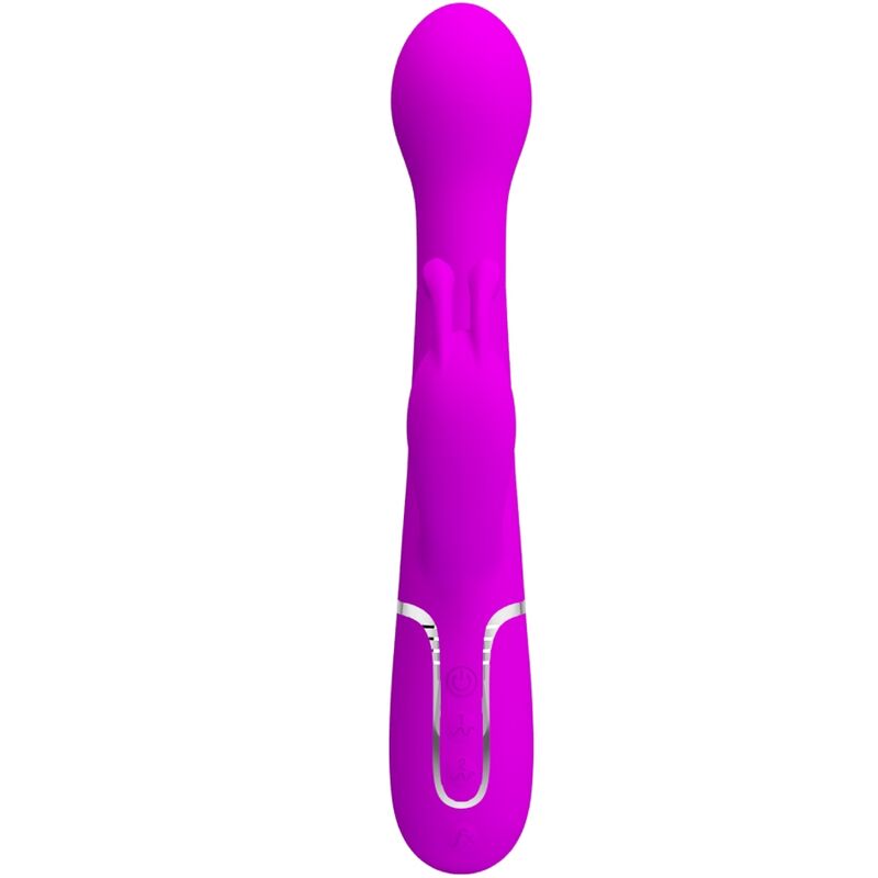 PRETTY LOVE - DEJON RABBIT VIBRATOR 3 IN 1 MULTIFUNCTION VIOLET - My naughty haven #