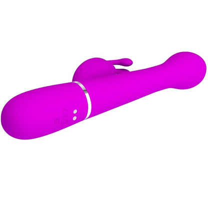 PRETTY LOVE - DEJON RABBIT VIBRATOR 3 IN 1 MULTIFUNCTION VIOLET - My naughty haven #