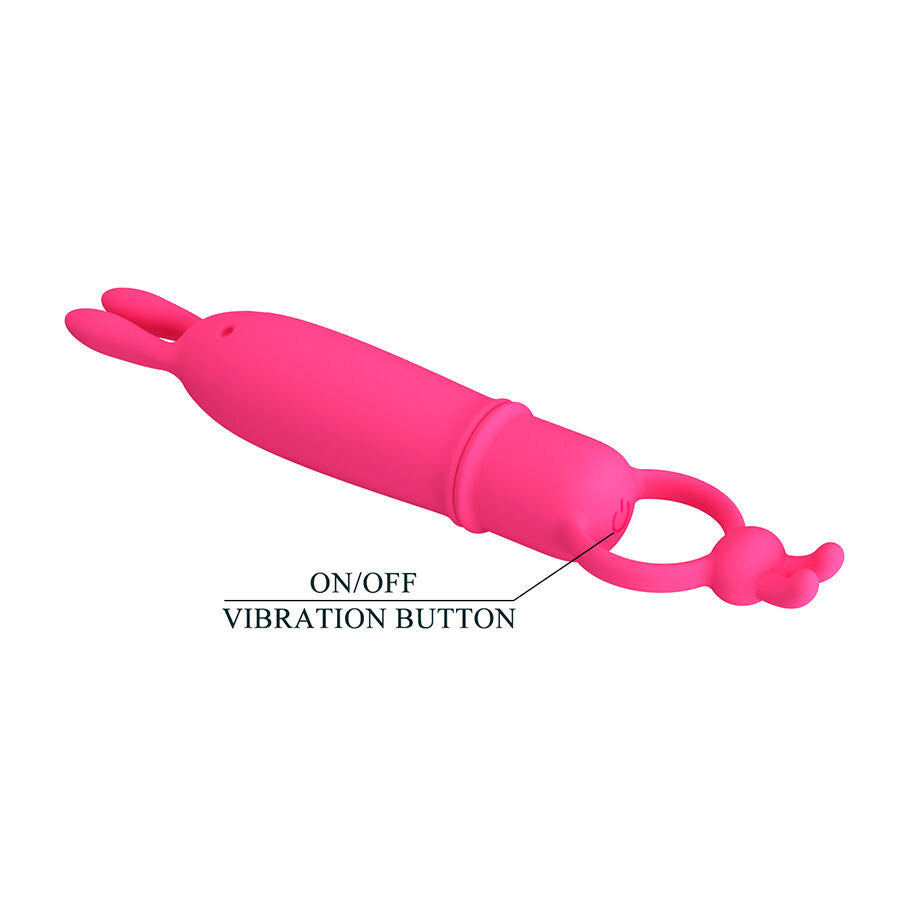 PRETTY LOVE - DELIA RABBIT VIBRATOR WITH RESISTANCE RING - My naughty haven #